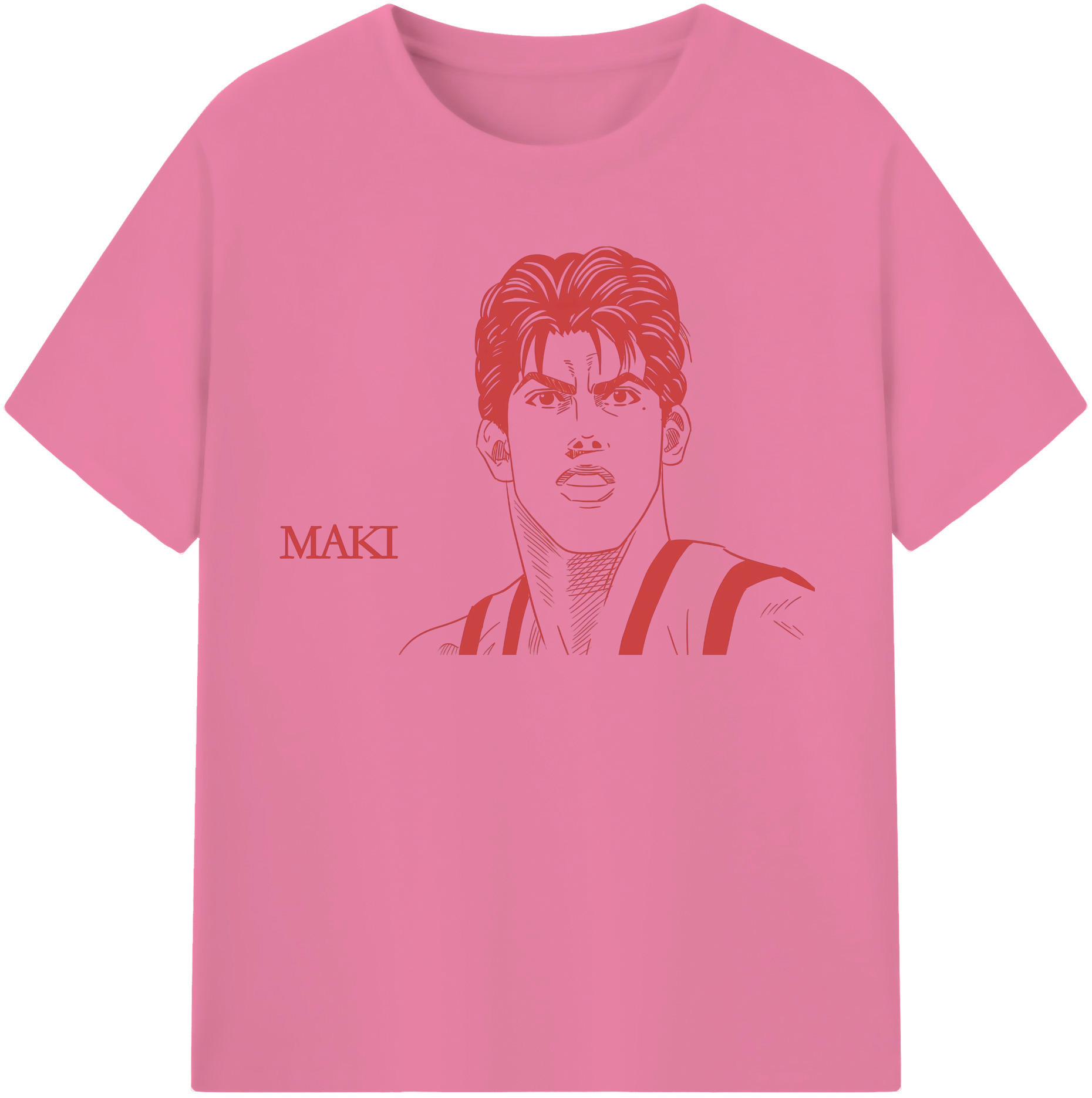 SLAM DUNK／スラムダンク 綿100％半袖Tシャツ（フロントプリント）